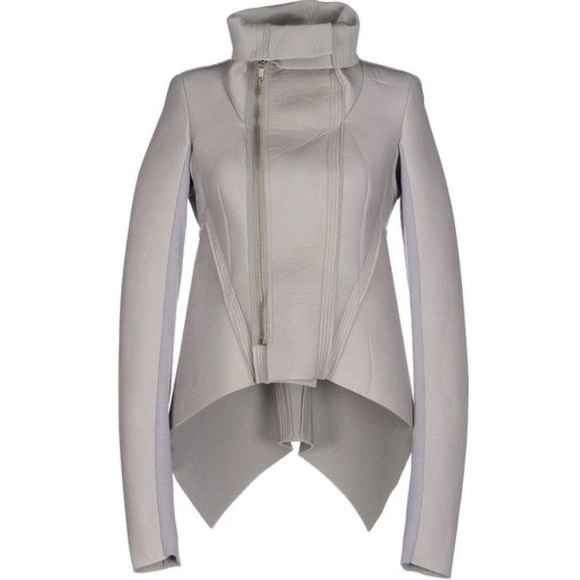 Rick Owens Jackets & Blazers - Rick Owens Naska  pearl leather biker jacket